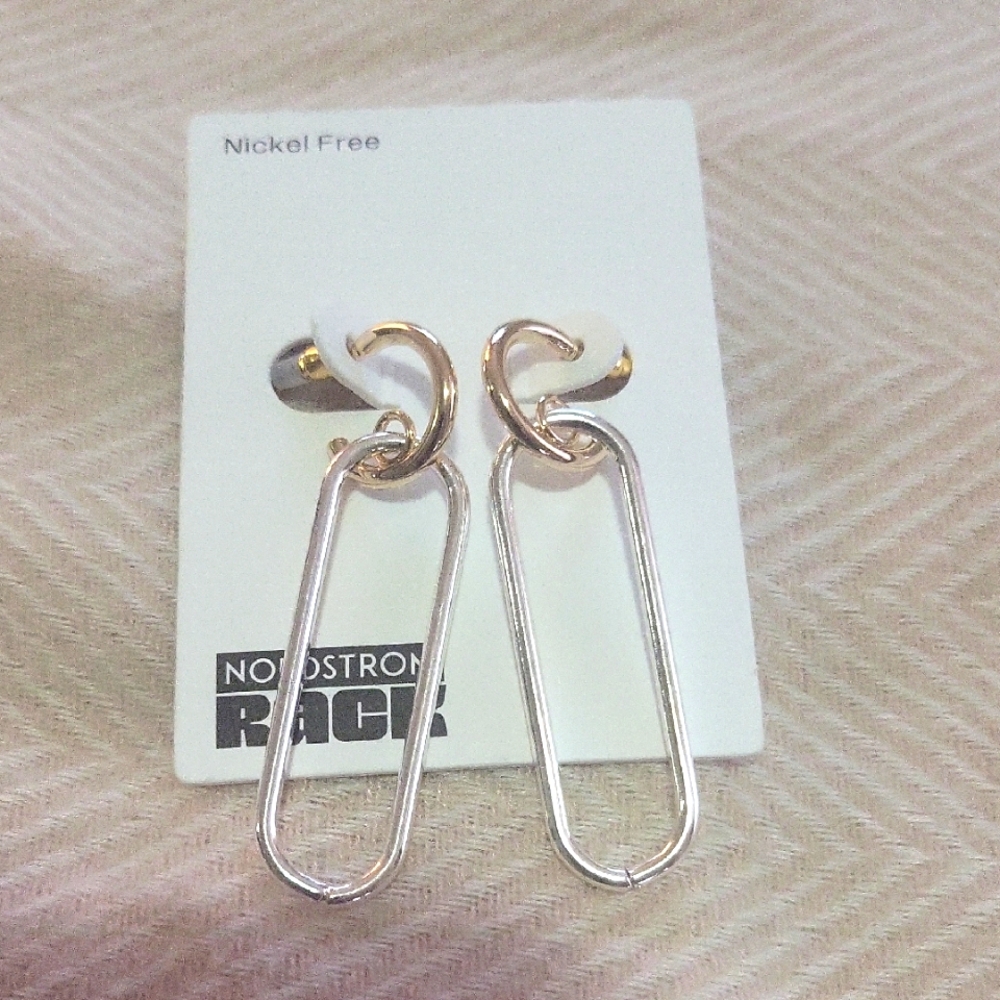 Nordstrom Gold and Silver Earrings